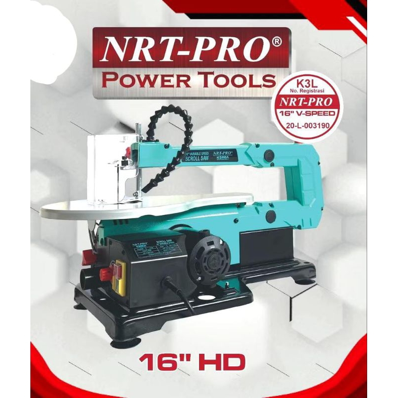 NRT-PRO NORITA Scroll Saw 16 inch Gergaji Triplek Ukir Jig Saw Mesin