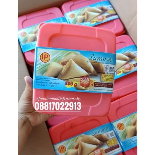 IP samosa curry 500gr/ samosa kari Indopertama 500gr/ samosa kentang kari IP/ samosa goreng/ camilan