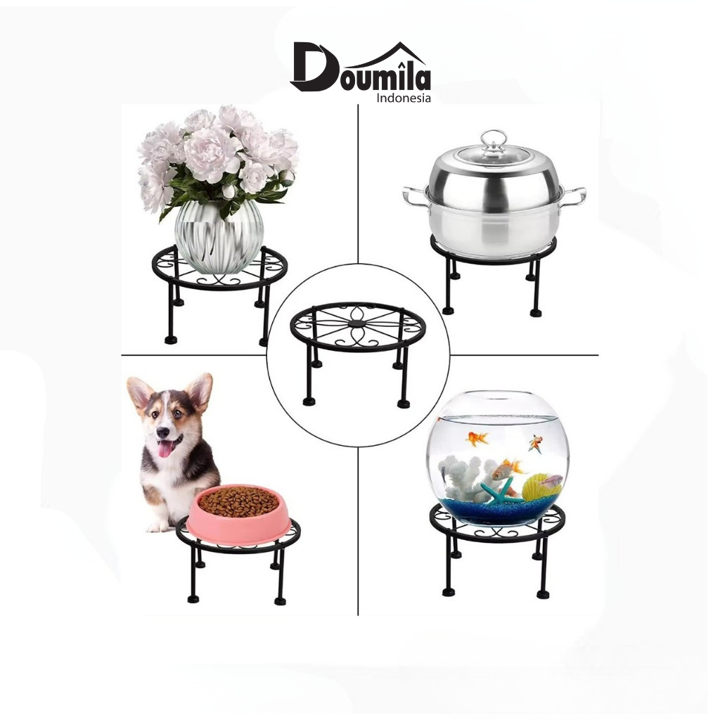 Standing Pot Besi 4 Kaki  - Tempat Pot Tanaman Minimalis - Alas Besi Serbaguna Kaki 4 - Alas Pot
