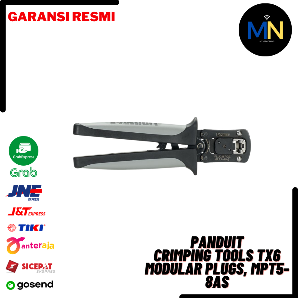 PANDUIT CRIMPING TOOLS TX6 MODULAR PLUGS, MPT5-8AS