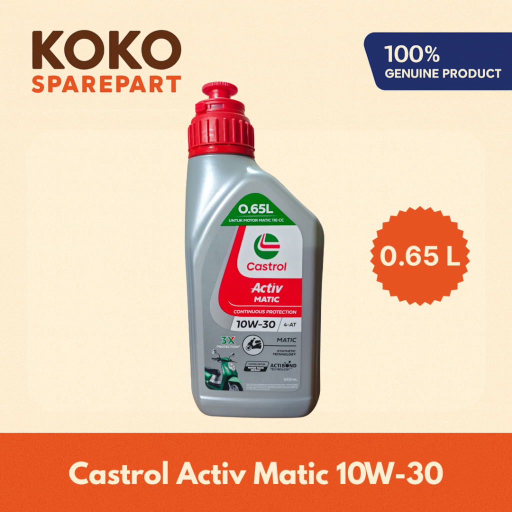 Castrol Activ Matic 10W-30 0,65L Oli Motor Matic Castrol Activ Matic 10W-30 650ML