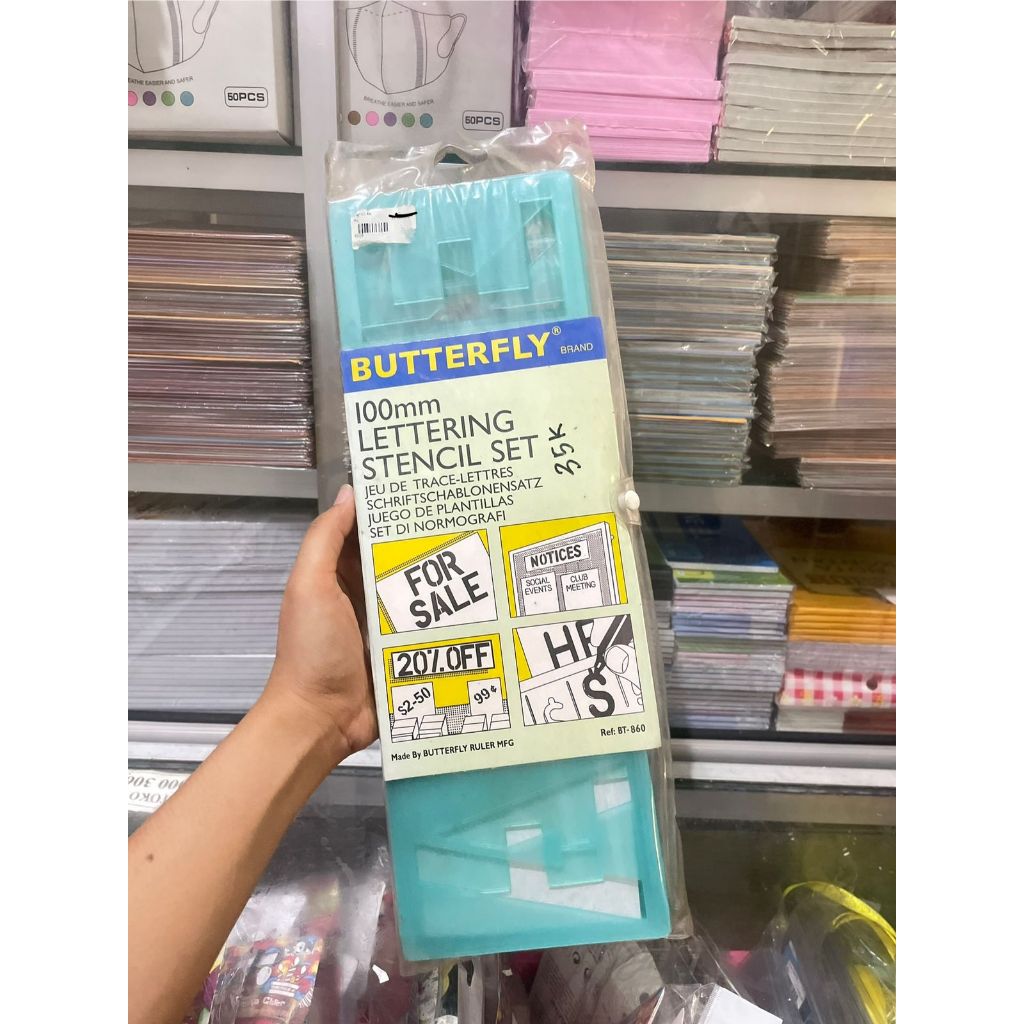 STENCIL SET / CETAKAN HURUF