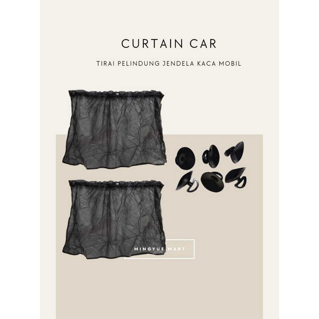 Tirai Kaca Mobil / Curtain Car / Pelindung Panas Universal / Pelindung Panas Tirai Kaca Mobil