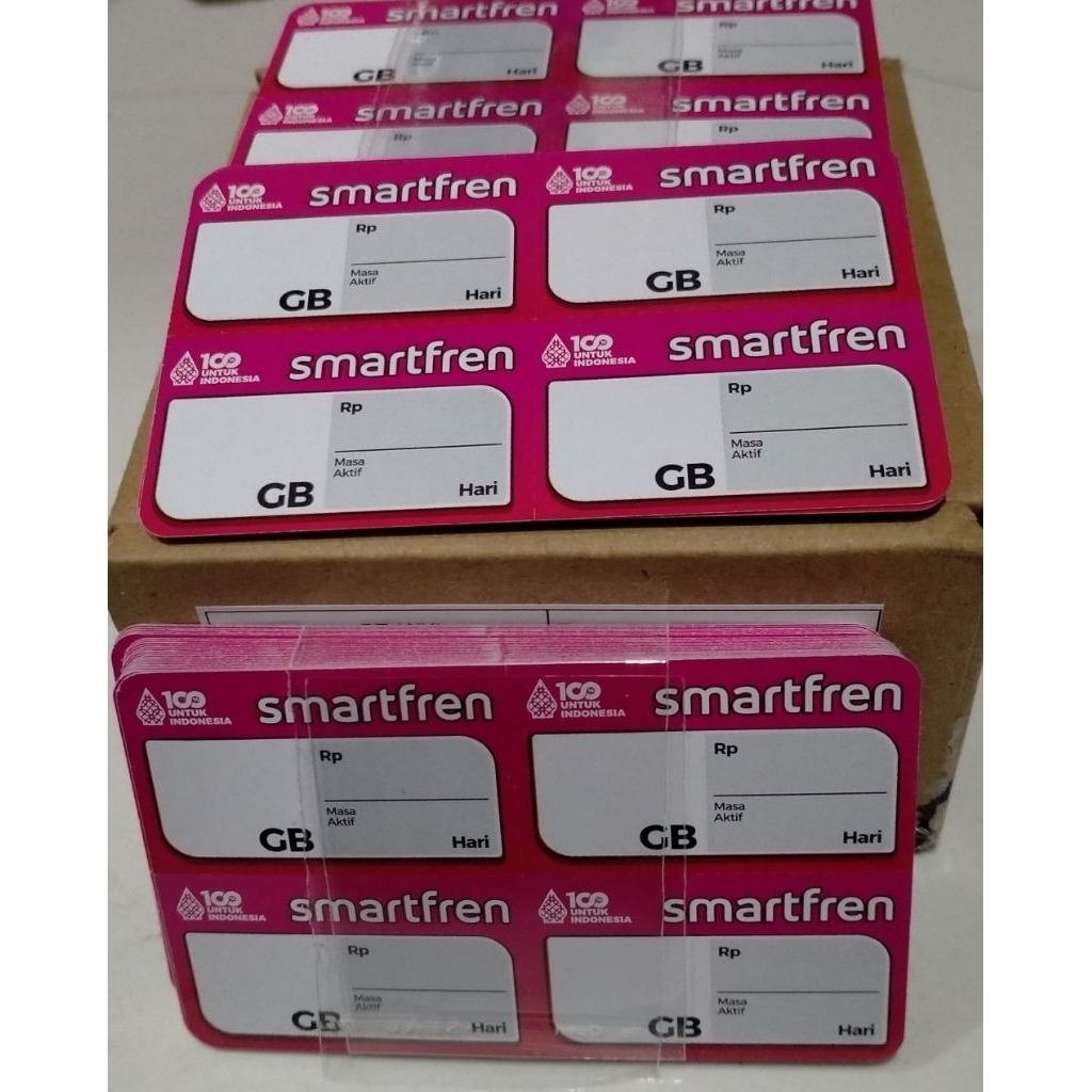 10sn VOCER VOUCHER KOSONG SMARTFREN NASIONAL 4in1