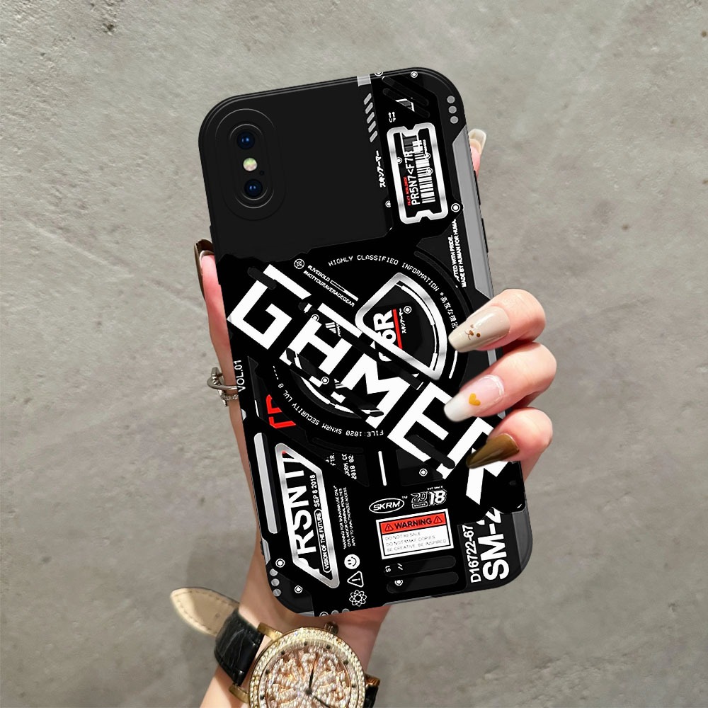 [RC02] Sotfcase Untuk iPhone X iPhone Xs iPhone Xs Max - Motif Mesin CPU Cyber Punk Terbaru, Casemur