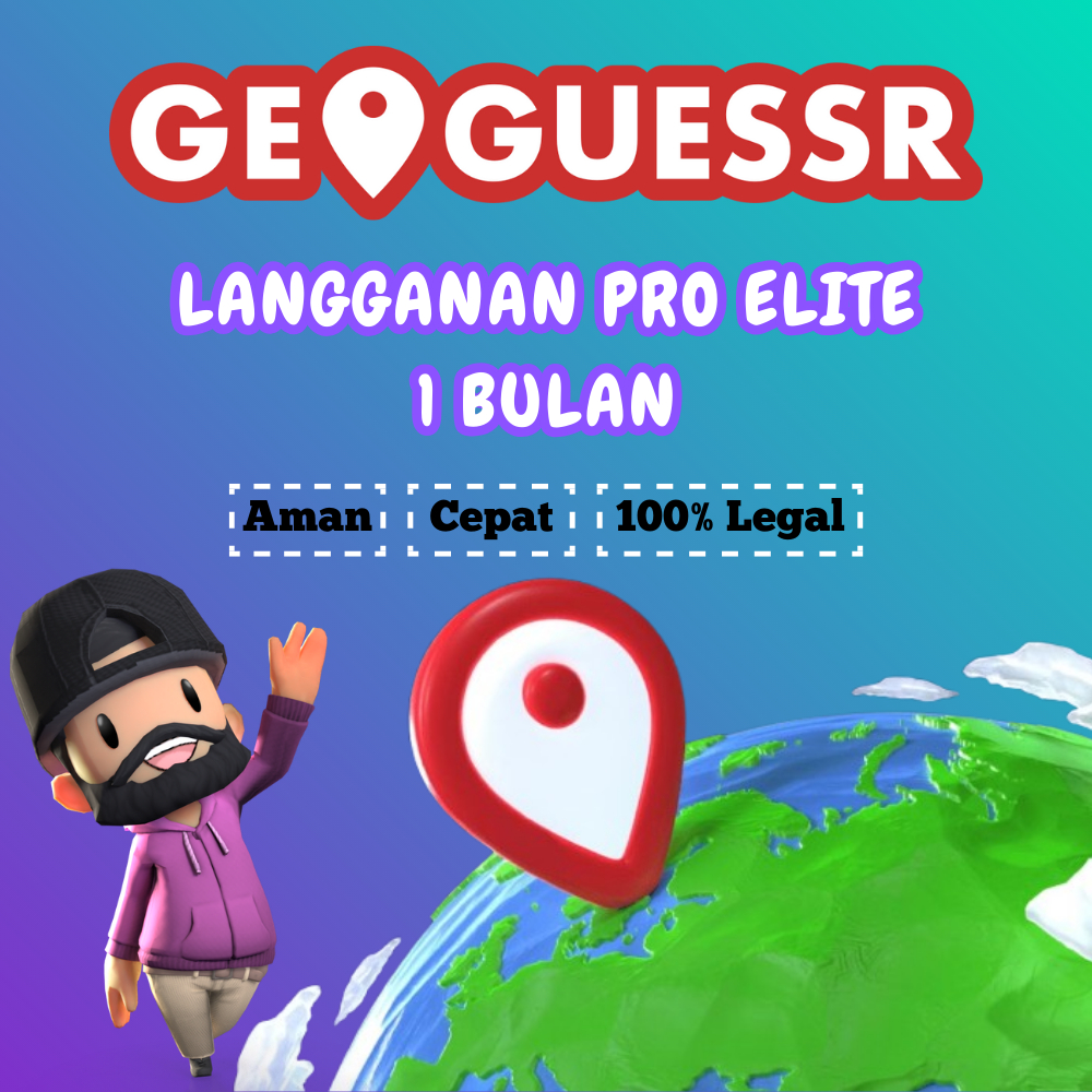 Langganan GeoGuessr Pro Elite - 1 Bulan (Akun Pribadi)