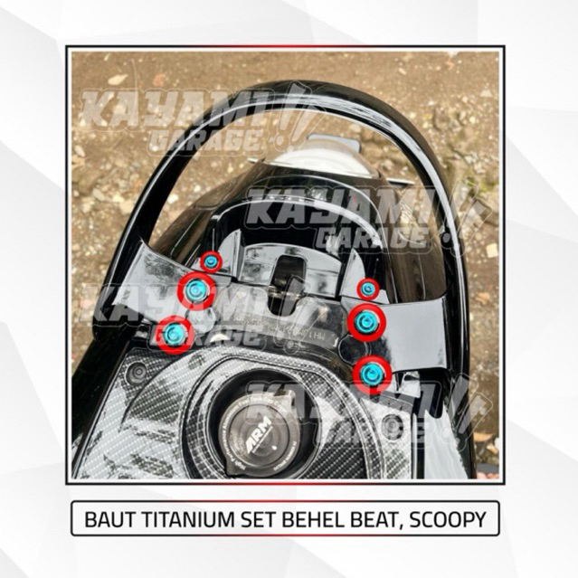 Baut Titanium set behel beat Deluxe.Scoopy