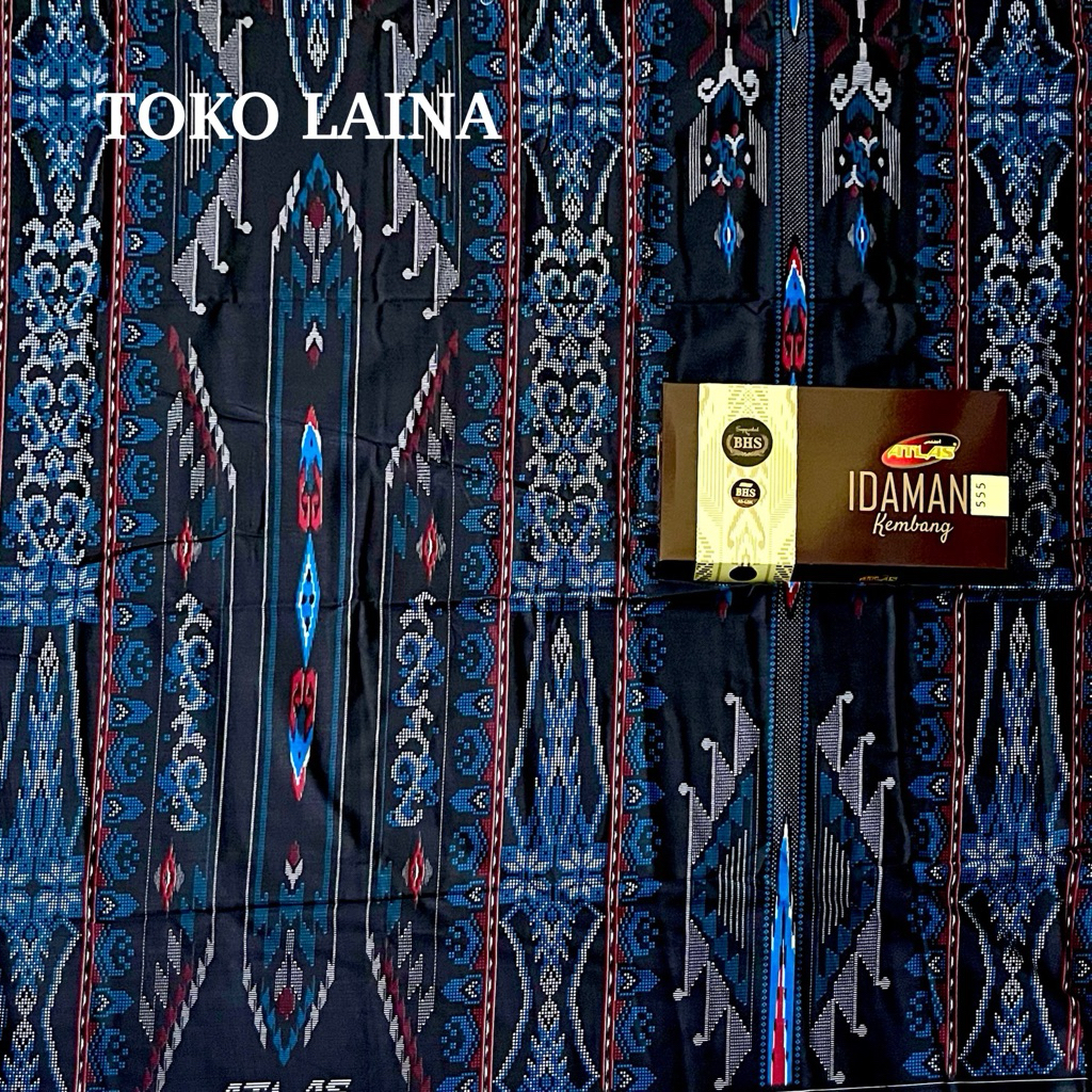 Sarung Atlas Idaman Kembang GOLD Motif BHS