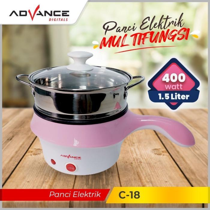 Panci Elektrik C-18 Advance Warmer Steamer Cooker 18 Cm - Alat Masak Elektrik