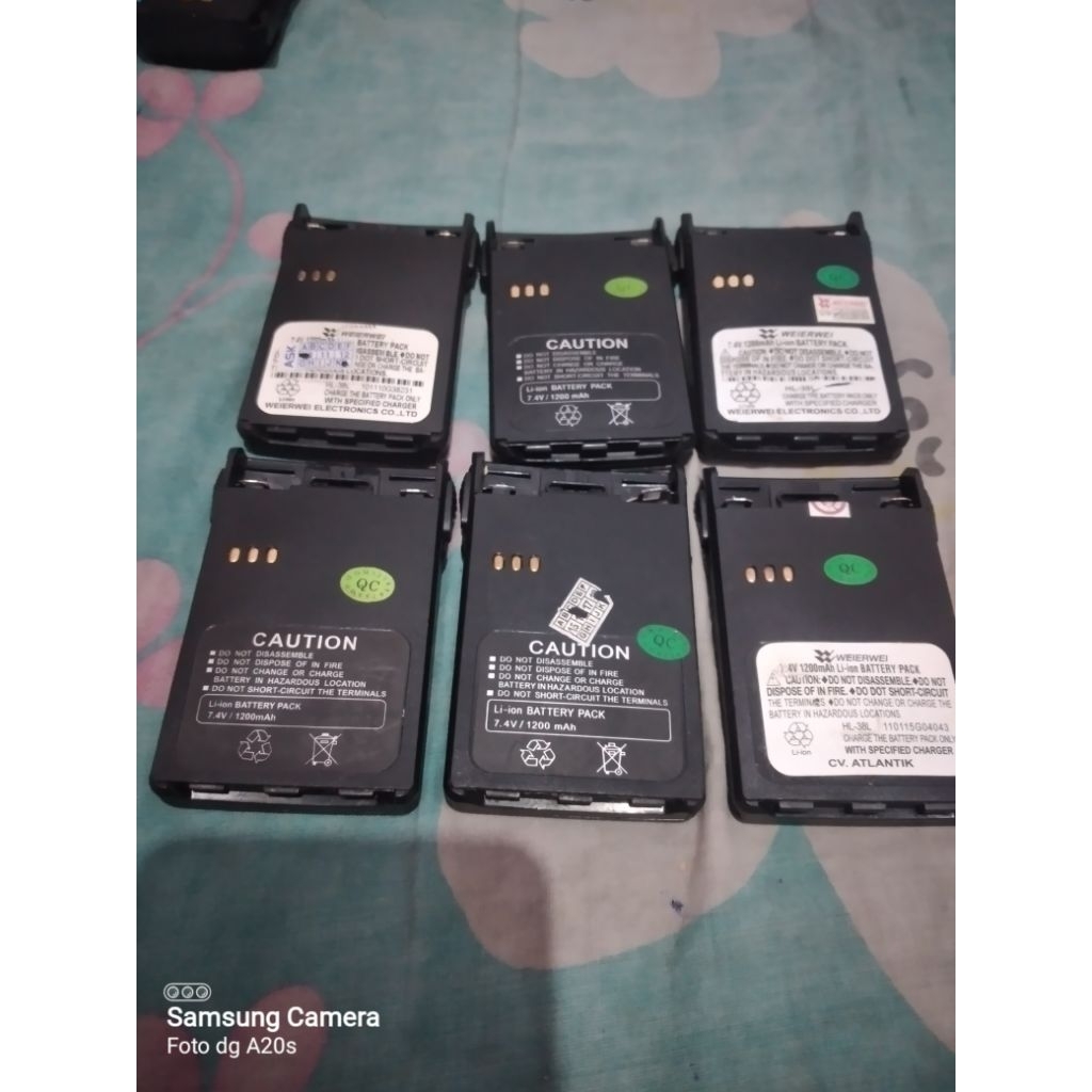(SECOND) Baterai HT Weierwei HL-38L untuk HT Tipe VEV-3288