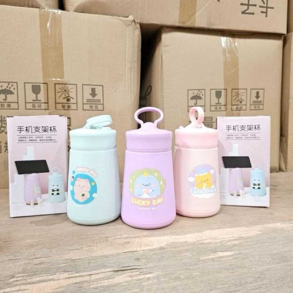 botol standing karakter + box botol hp botol tenteng botol standing hp bahan kaca