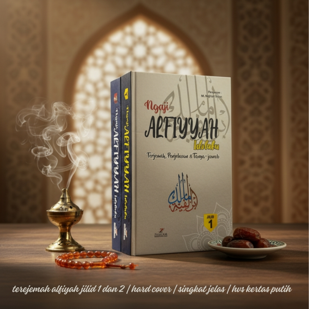 Terjemah Alfiyah Ibnu Malik Ukuran Saku 2 Jilid / Buku Nahwu Shorof / Lirboyo press