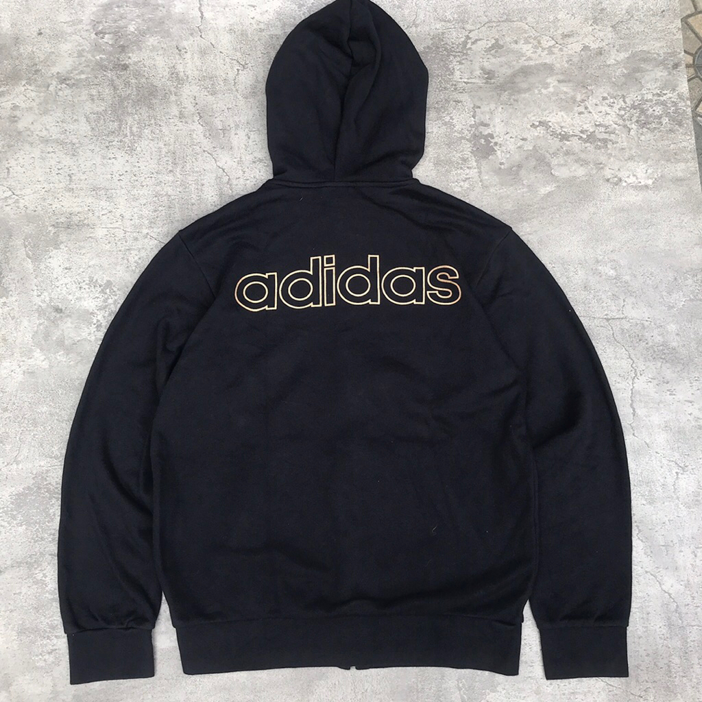 sweater hoodie zipper adidas big logo casual firm hooligans streetwear