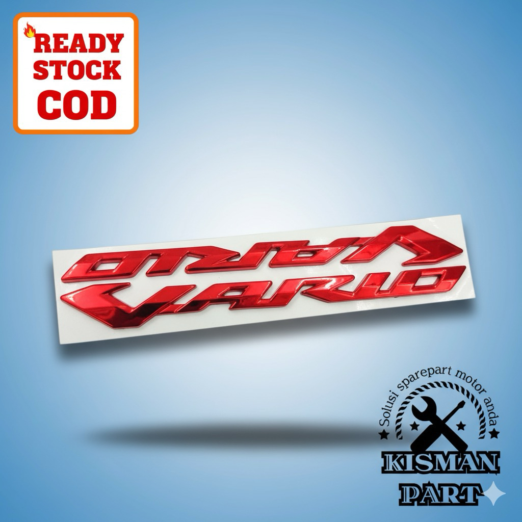 Emblem vario led old merah sepasang