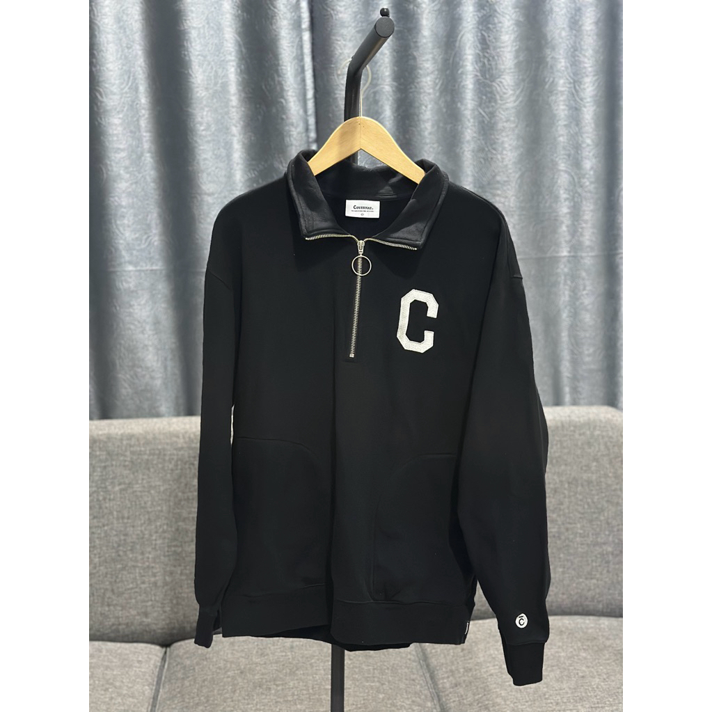 Covernat Half Zipper Black