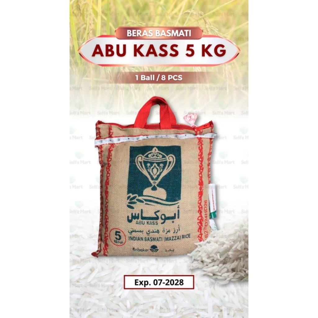 BERAS ABUKAS/BERAS BASMATI INDIA 5KG 100% ORIGINAL
