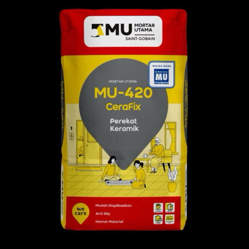 25 KG Mortar Utama 420 / MU 420 / Mortar Semen Perekat keramik