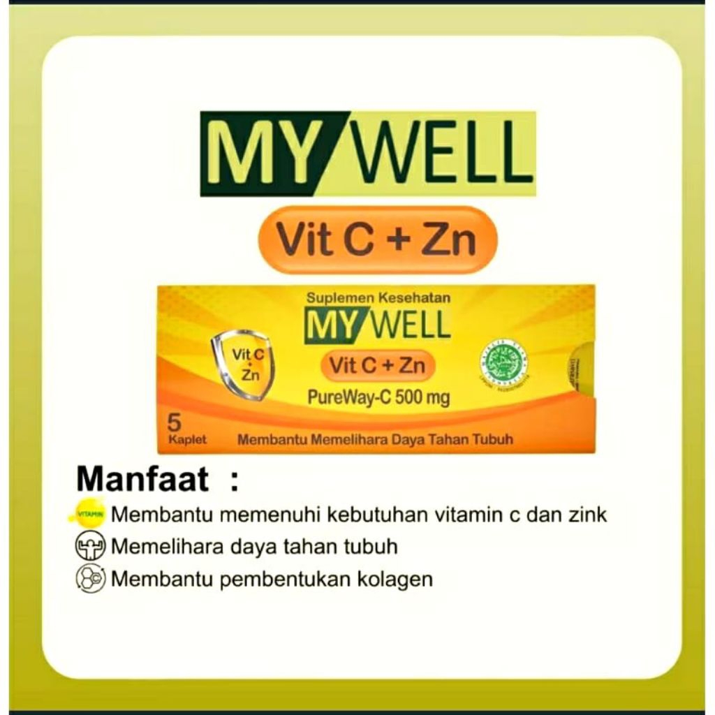 Mywell vitamin C/Vitamin C+Zinc/mywell vitamin C 500mg