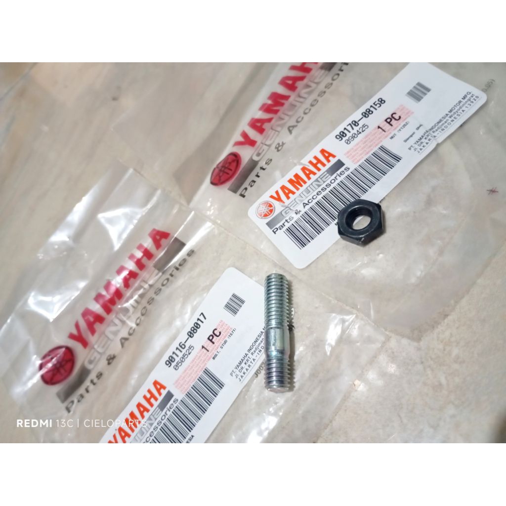Baut Tanam + Mur Nap Gear Yamaha Jupiter MX 135 90116-08017 + 90170-08158