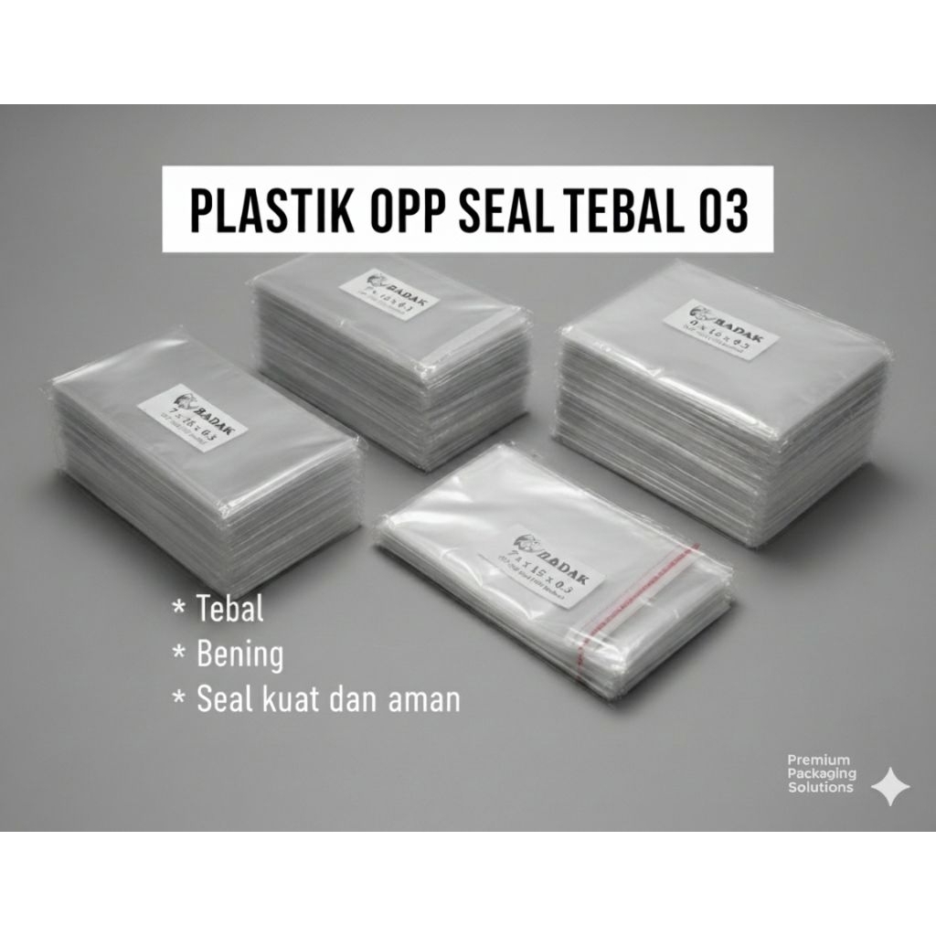 Plastik opp seal tebal 03 (30 micron)