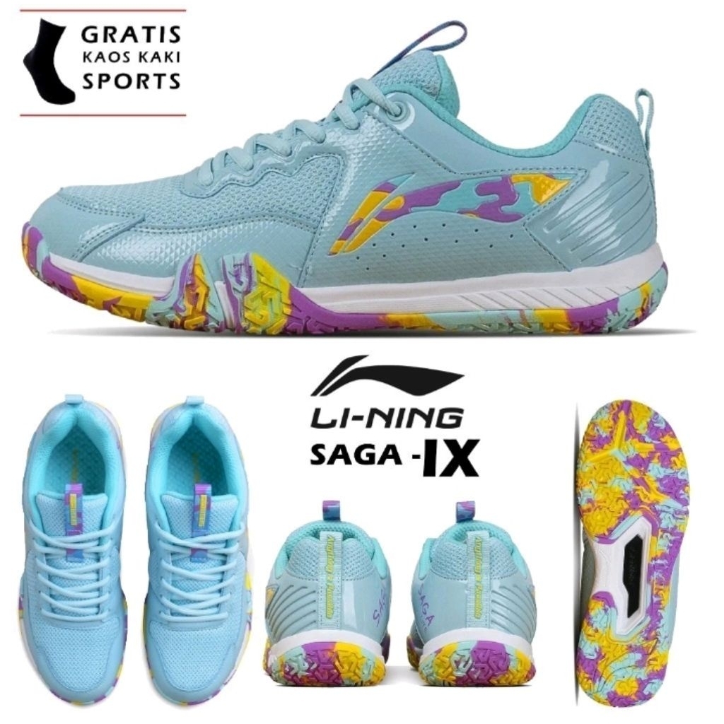 Sepatu Badminton Lining Saga Lite 9 Saga Lite 10 dan Saga Lite 8 Original Sepatu Bulu Tangkis Lining