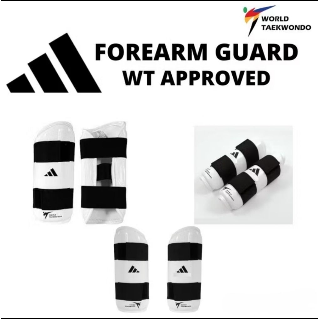 1 SET ADIDAS ORIGINAL SHIN & FORARM GUARD (Pelindung Tangan dan Kaki Taekwondo) WT APPROVED