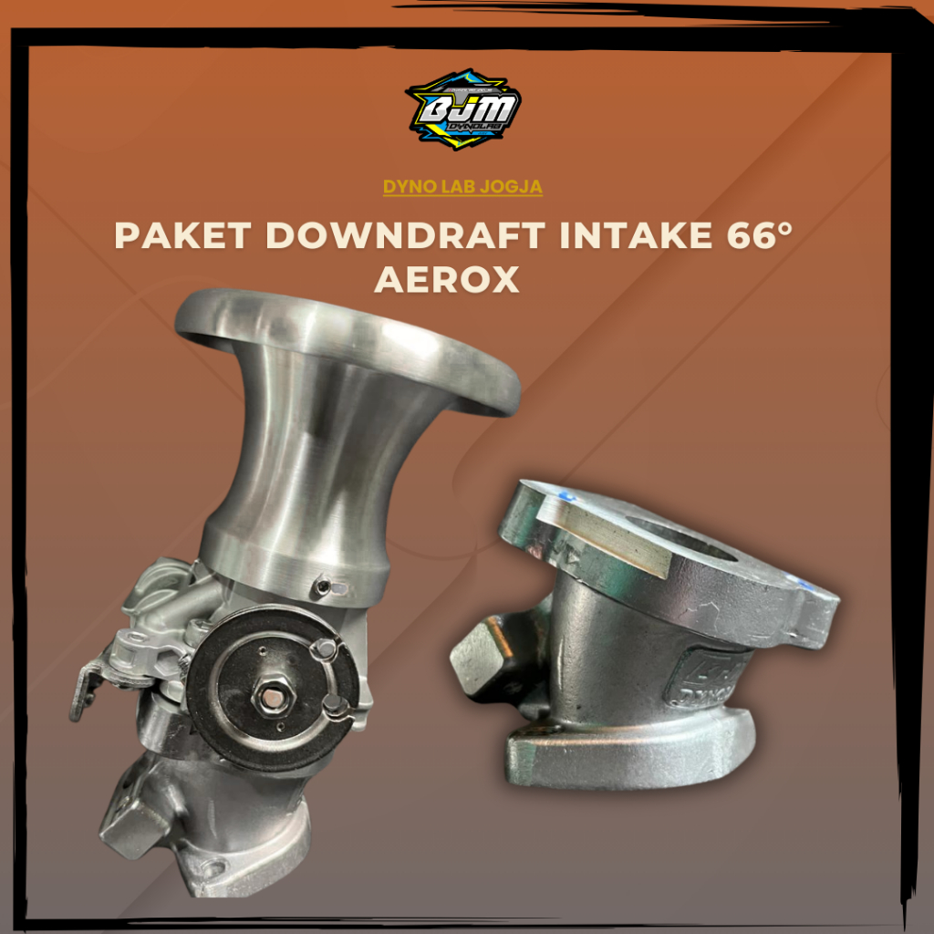 Paket Downdraft Intake 66° untuk motor Aerox old, Aerox New, NMAX New