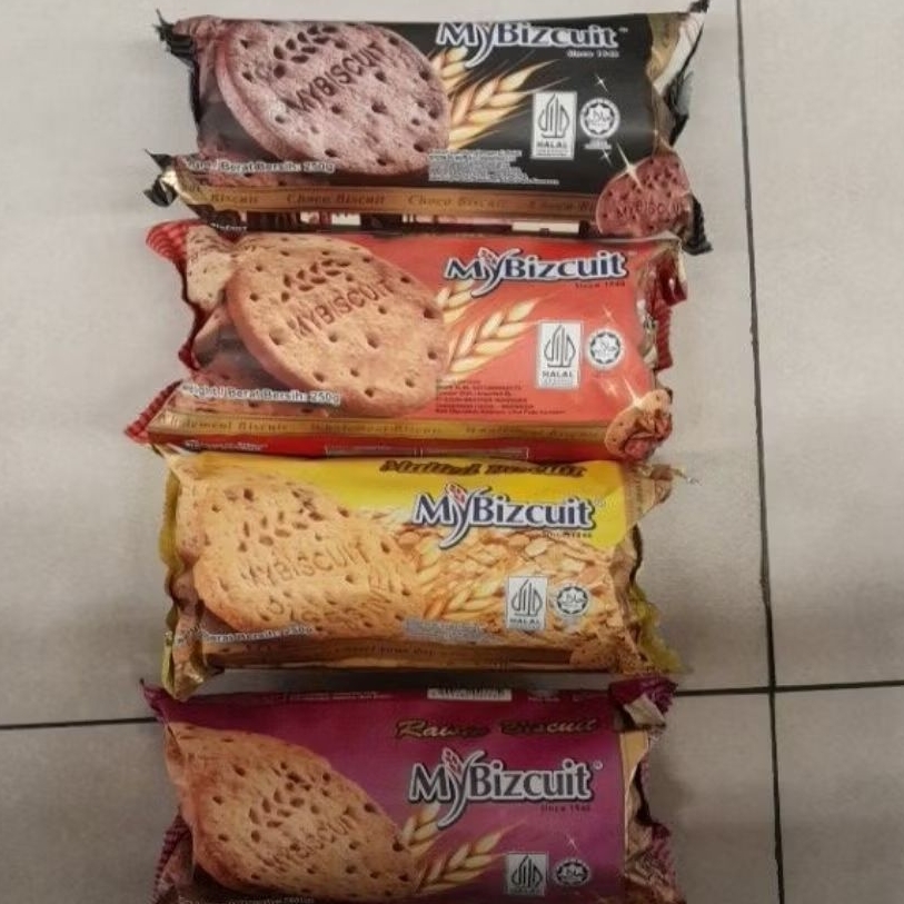 My Bizcuit biskuit gandum MyBizcuit rasa COKLAT / RAISIN / ORIGINAL WHOLEMEAL / MALTED 250gr