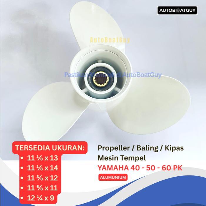 Propeller / Baling / Kipas Mesin Tempel Yamaha 40 50 - 60 PK / HP