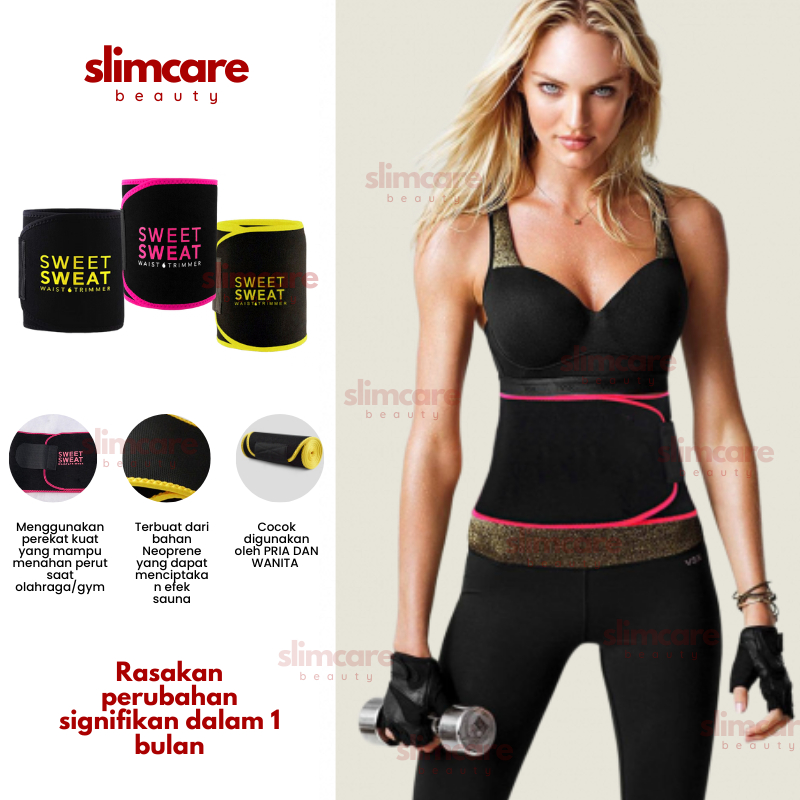 Sabuk Perut SWEAT WAIST Embos Korset Pelangsing Perut Buncit Pria Wanita Sabuk Pinggang Corset Krose