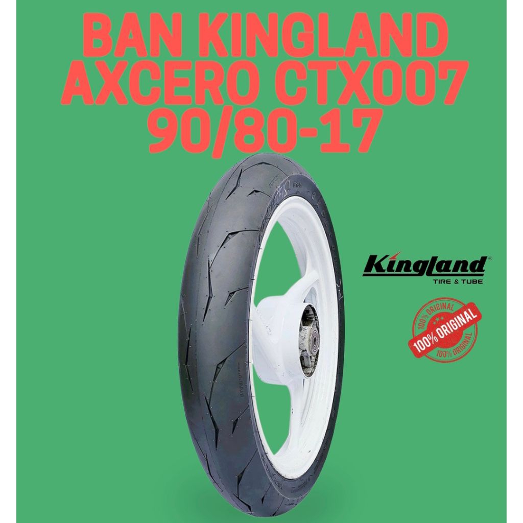 [Ready COD] Ban Motor Tubless Kingland Axcero Ctx 007 90/80-17 compound