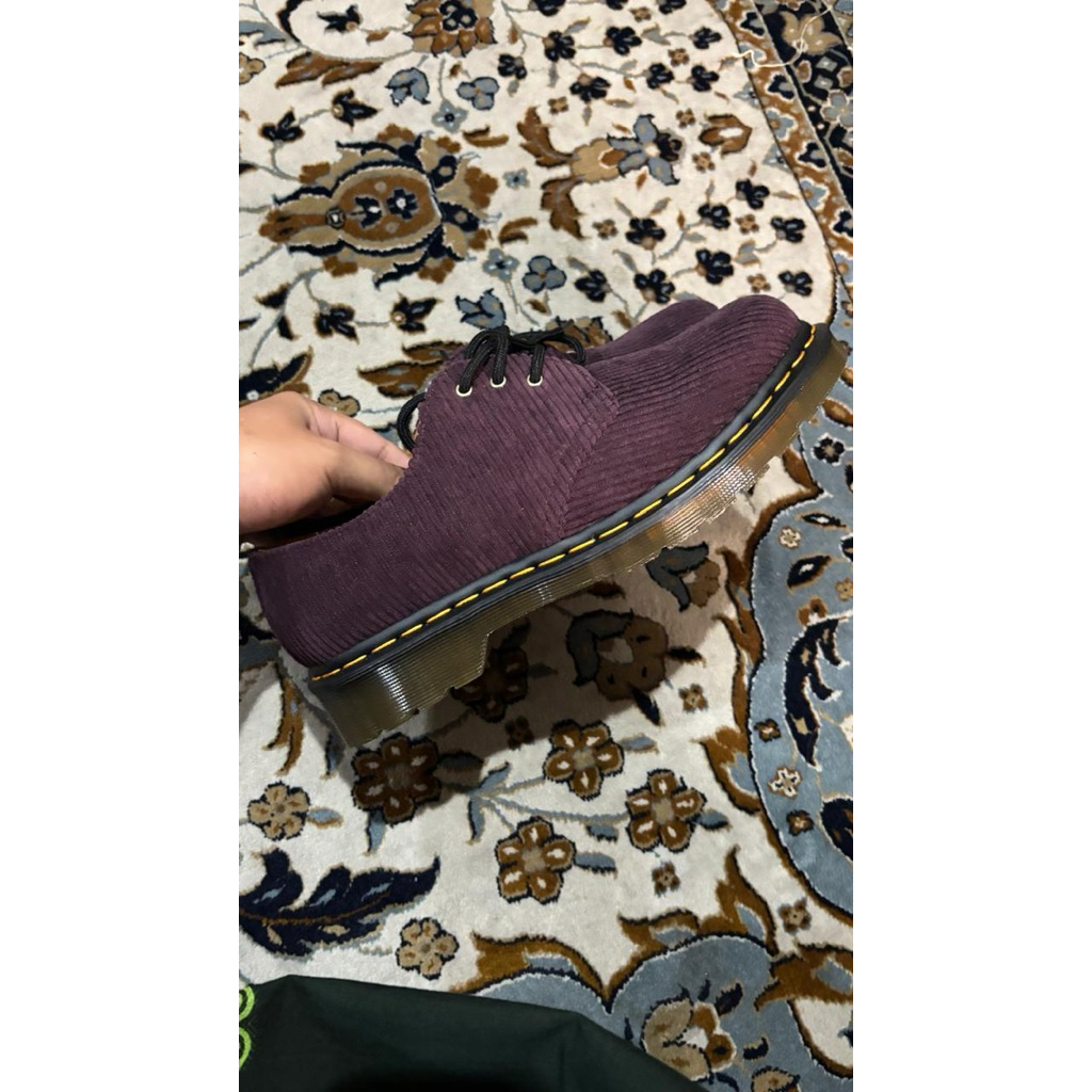 Dr. Martens 1461 duchess corduroy oxford  in oxblood