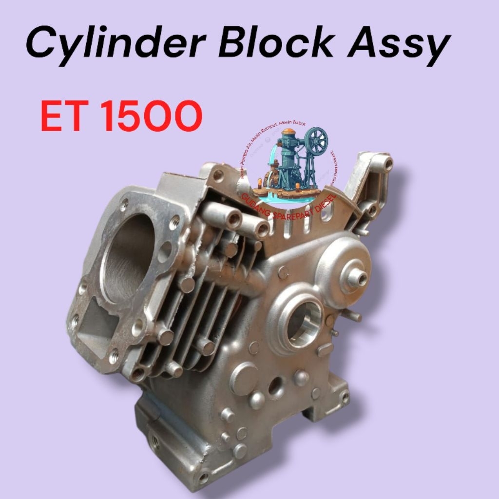 ET1500 - Cylinder Block Assy Mesin Genset Generator / Cylinder Generator 4tak ET1500