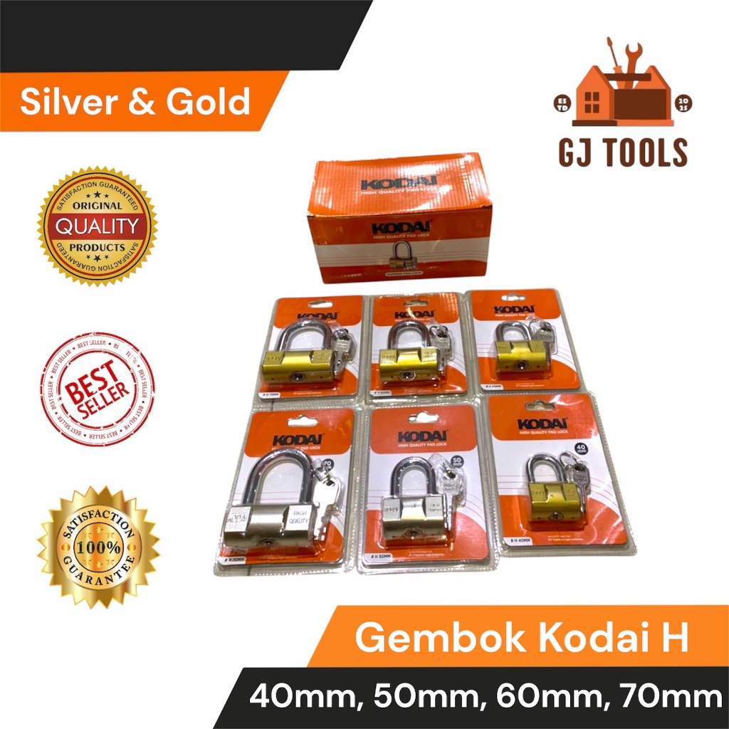 Gembok H kodai/gembok anti maling 50mm