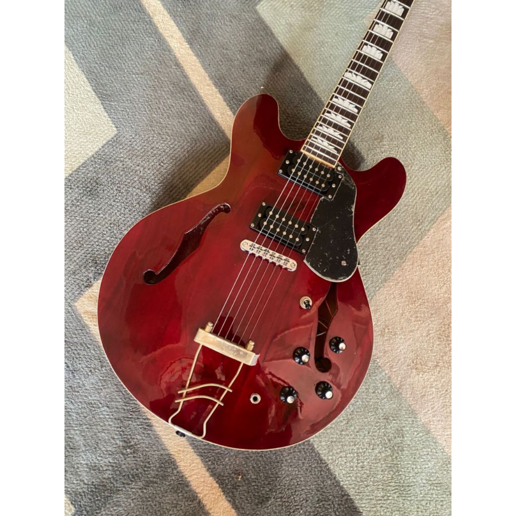 Gitar Epiphone semi Hollow Body maroonn