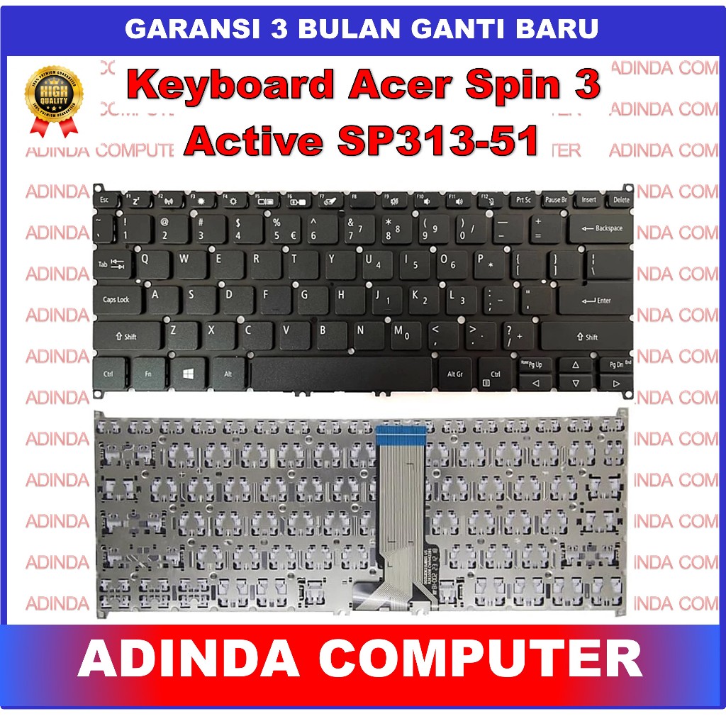 Keyboard Acer Spin 3 Active SP313-51 SP313-51N SP513-55 SP514-51