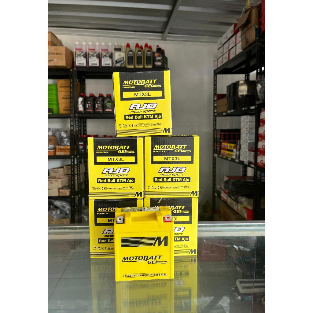 AKI MOTOBATT MTX3L ACCU GEL BERKUALITAS UNTUK MOTOR RX KING / AKI RX KING