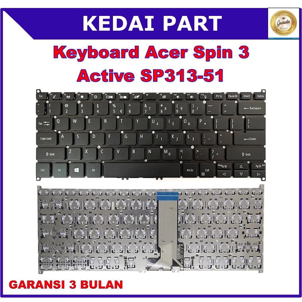 Keyboard Acer Spin 3 Active SP313-51 SP313-51N SP513-55 SP514-51