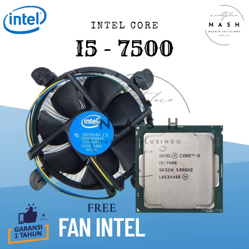 Processor Intel Core i5-7500 Tray Socket LGA 1151 Include Fan Intel