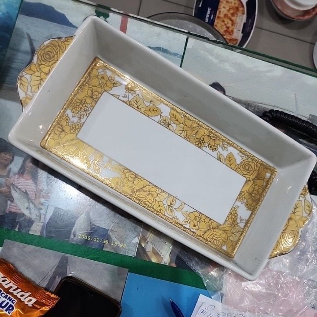 wadah saji bunga tempat sayur segi keramik tempat sayur bunga