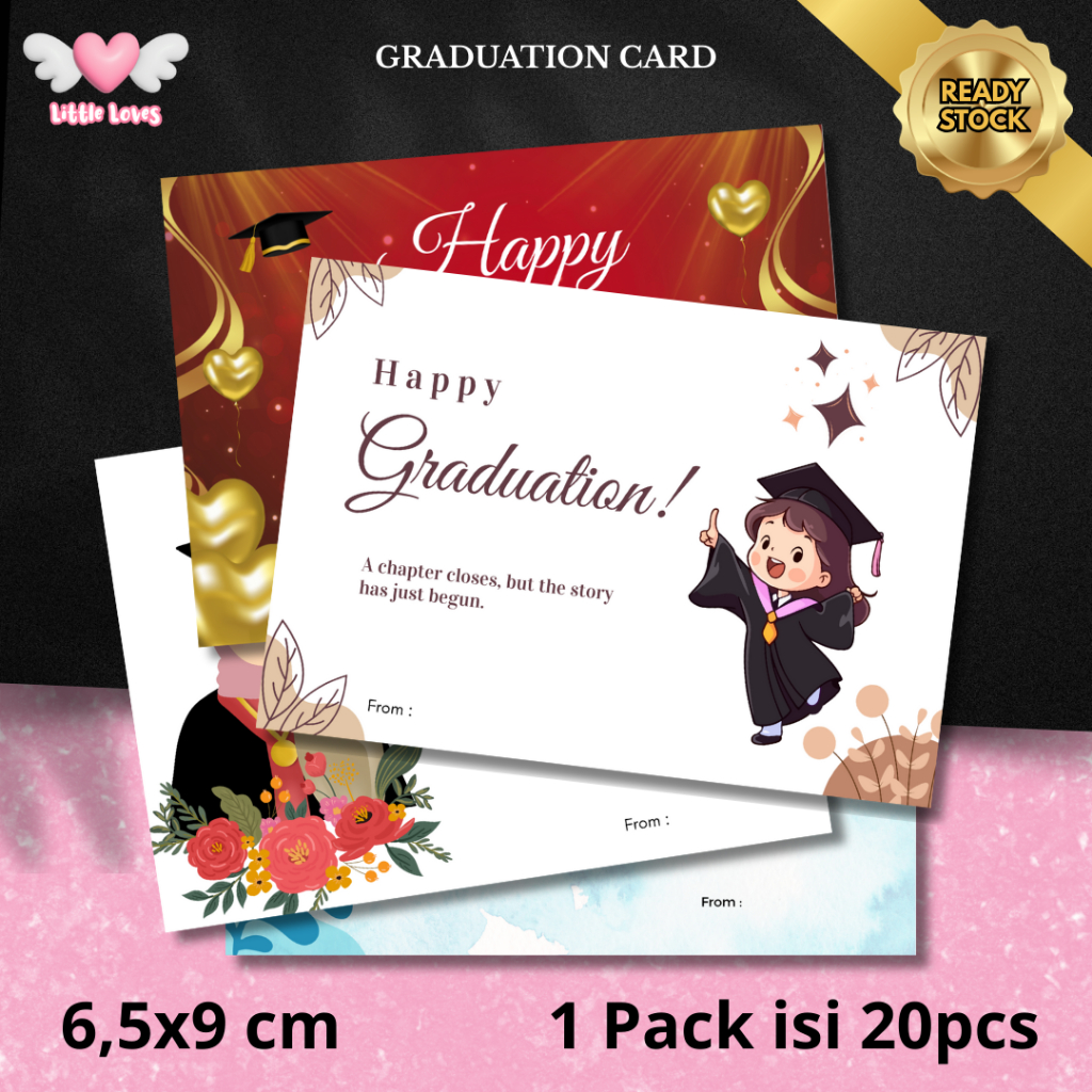 [20pcs]GREETING CARD GRADUATION - GIFT CARD - KARTU UCAPAN WISUDA - KARTU UCAPAN GRADUATION