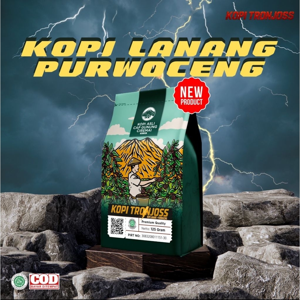 Kopi Robusta Lanang Plus Purwoceng Stamina dan Vitalitas