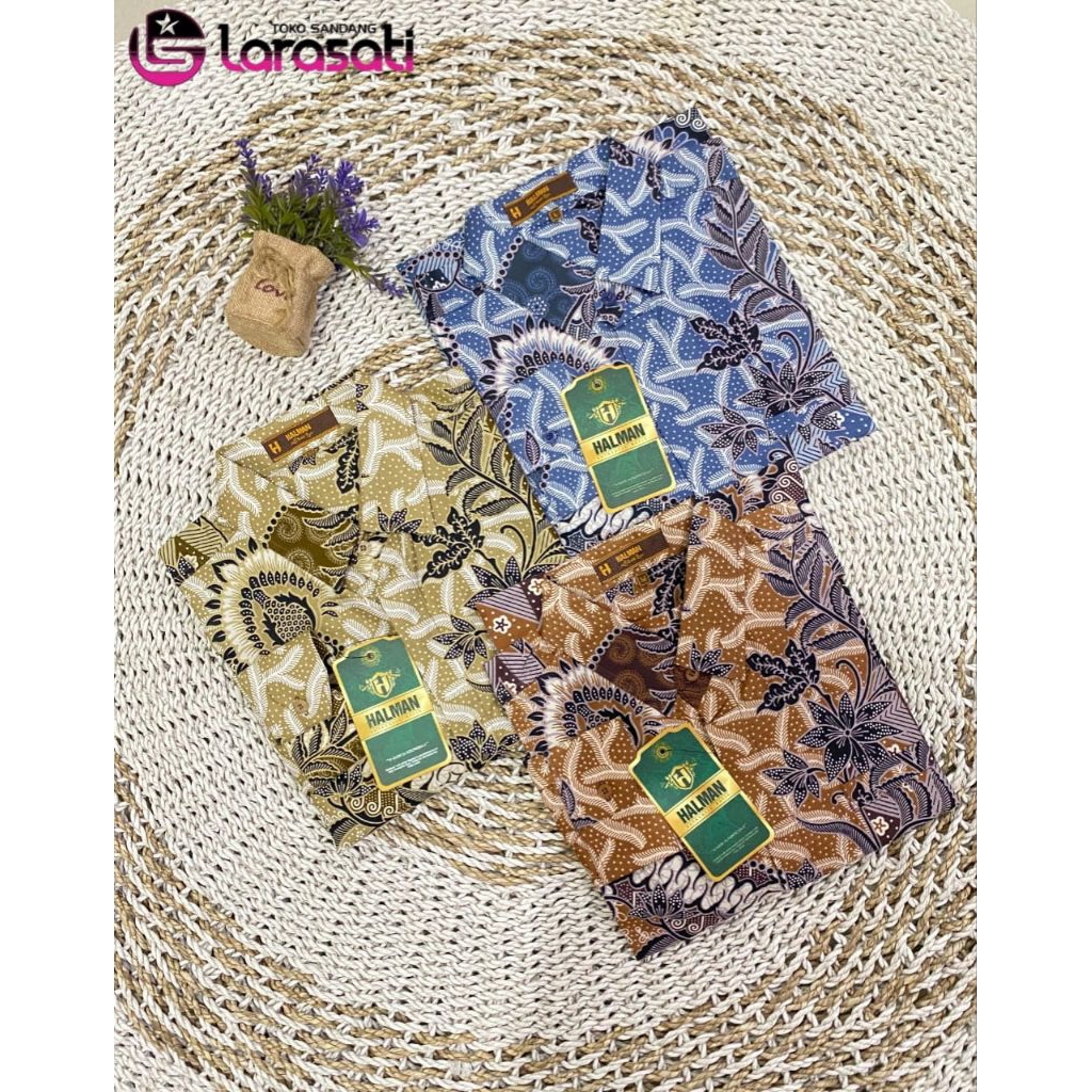Kemeja batik pria HALMAN/kemeja kekinian/batik terbaru/