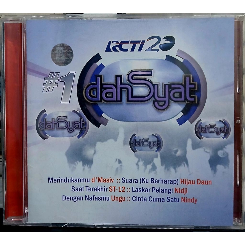 Cd RCTI DAHSYAT - MUSICA, PT.Trinity Optima Production SONYmusic.