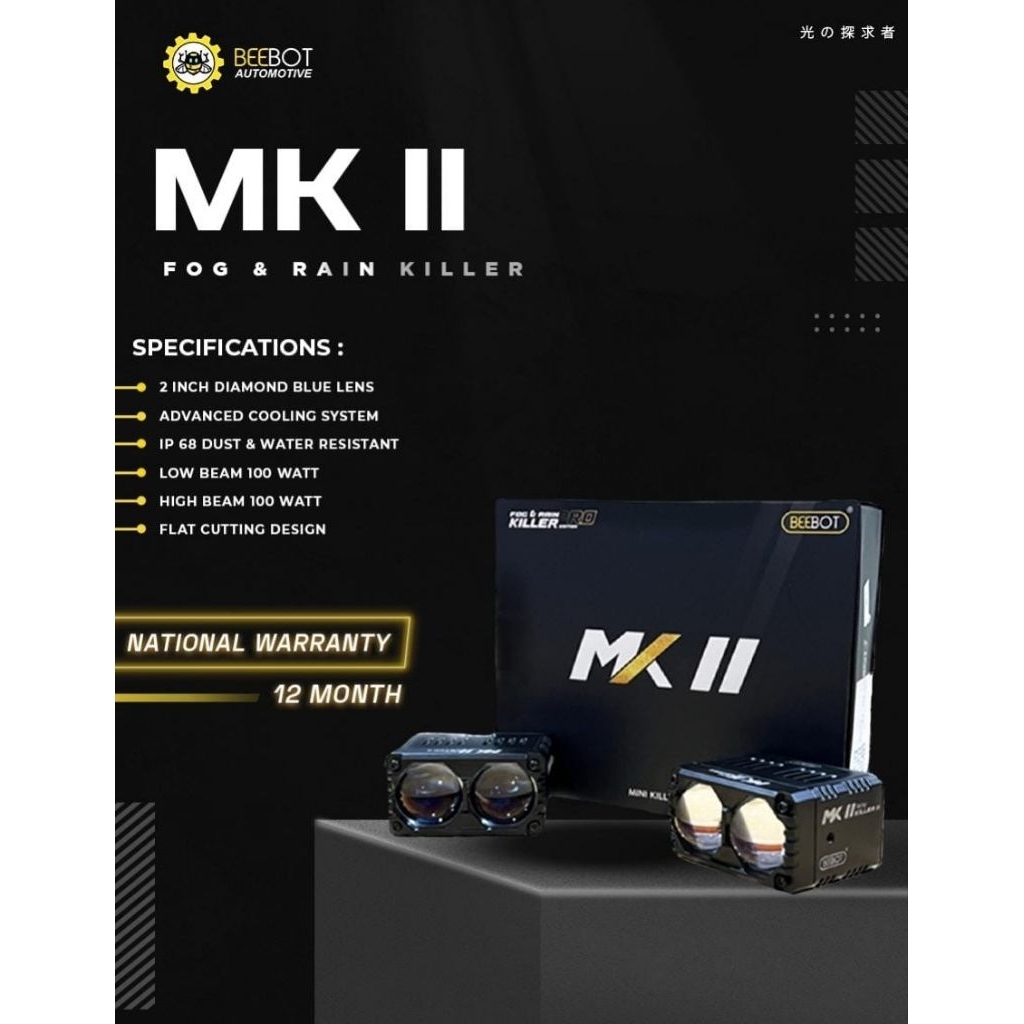 BEEBOT MINI LASER PROJECTOR MK II 2 Mata 100 Watt