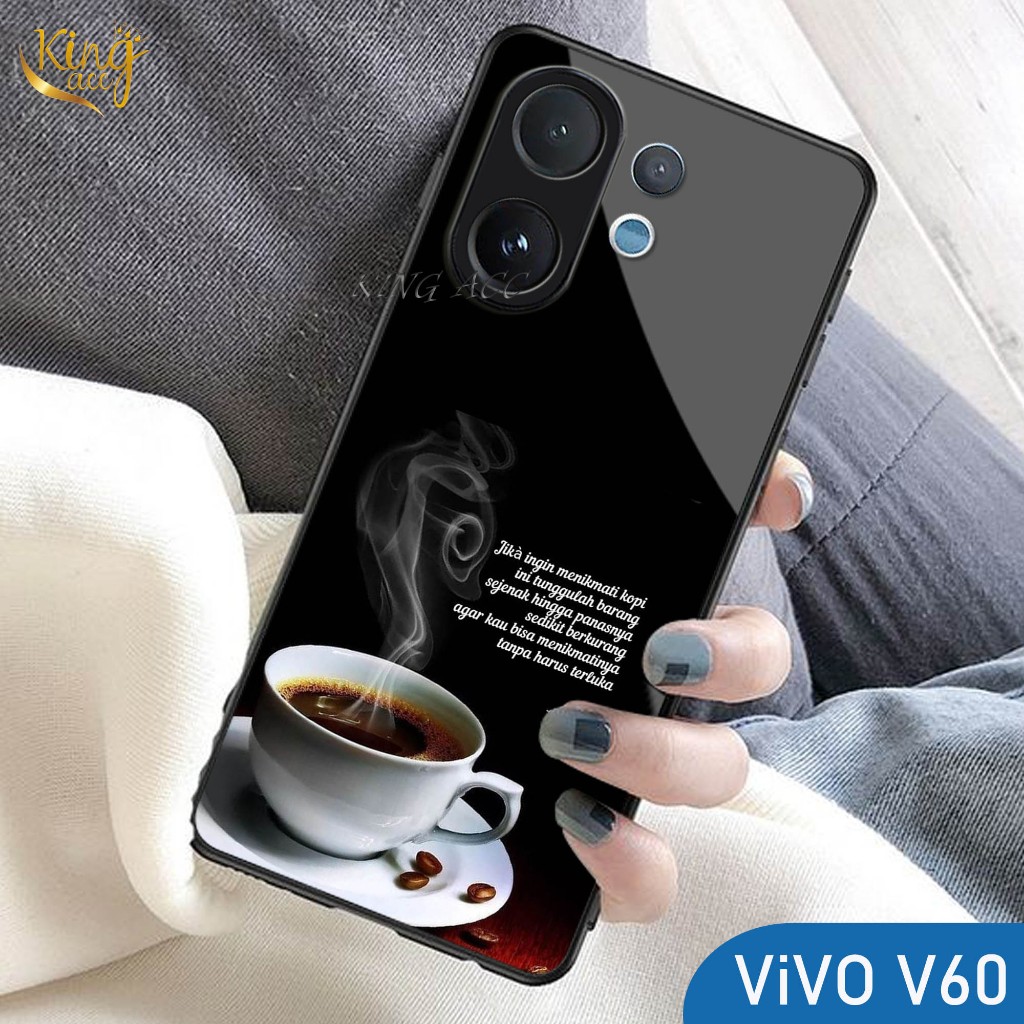 Softcase Glass Glossy Untuk Vivo V60 2025 - Cassing Hp Vivo Vivo V60 2025 - Case Pelindung Hp - K35