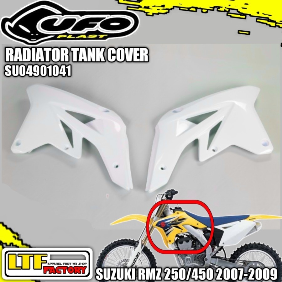 SUZUKI RM - RMZ 250 450 Z 2007 2008 2009 - UFO RADIATOR SCOOP TANK COVER BODY KIT - SAYAP SAMPING DE