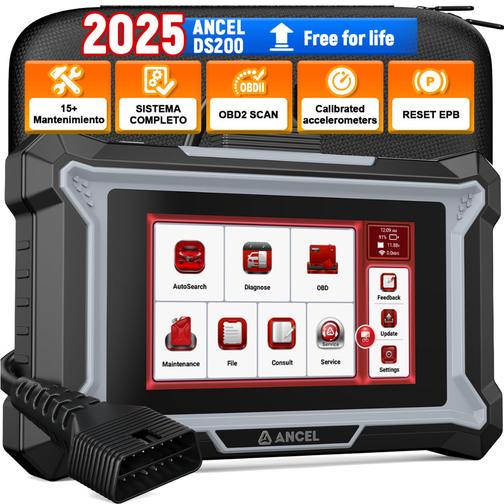 {kapal dari Indonesia}  ANCEL DS200 obd2 Scanner Mobil Diagnostik, Alat Baca Kode Semua Sistem ABS S