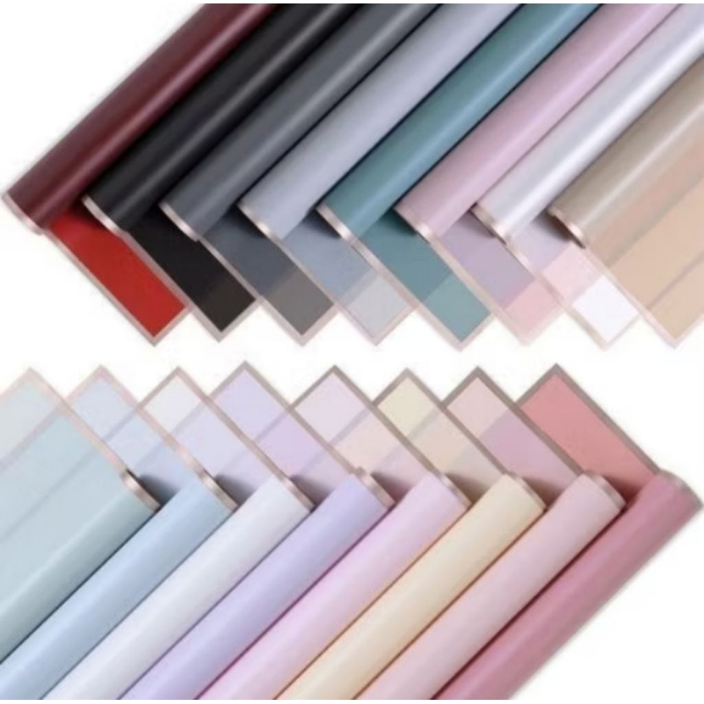 Kertas Buket Gold Line wrapping Cellophane