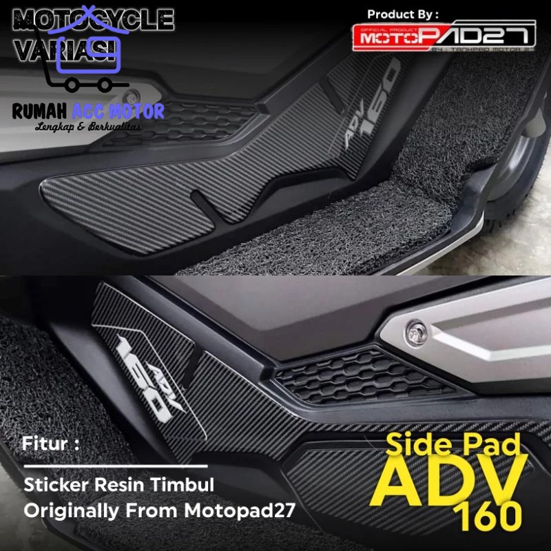 Stiker Sidepad ADV 160 Resin Stiker Cover Sidepad ADV 160 Resin Premium